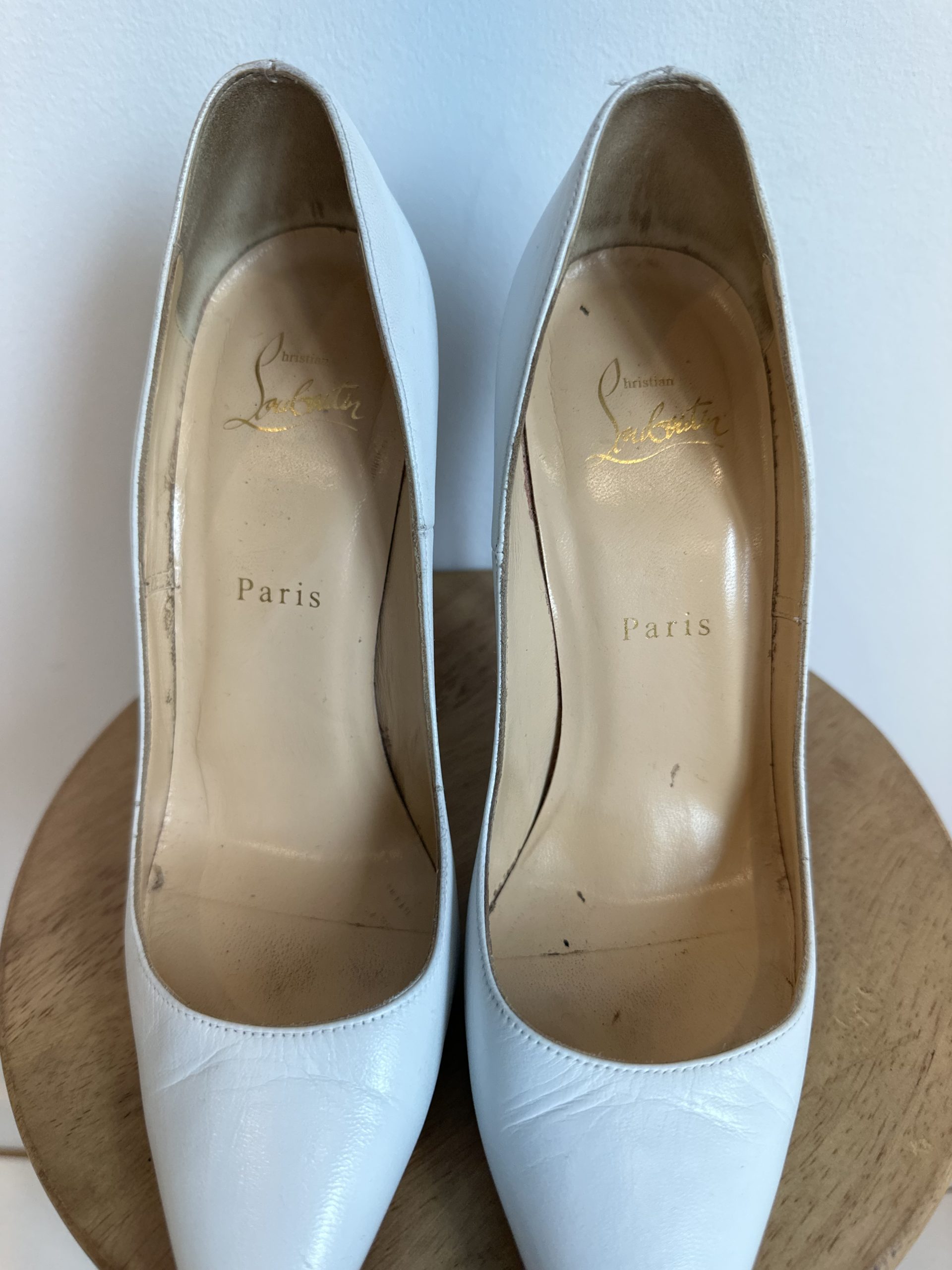 Christian Louboutin So Kate White Pumps ReTheRun